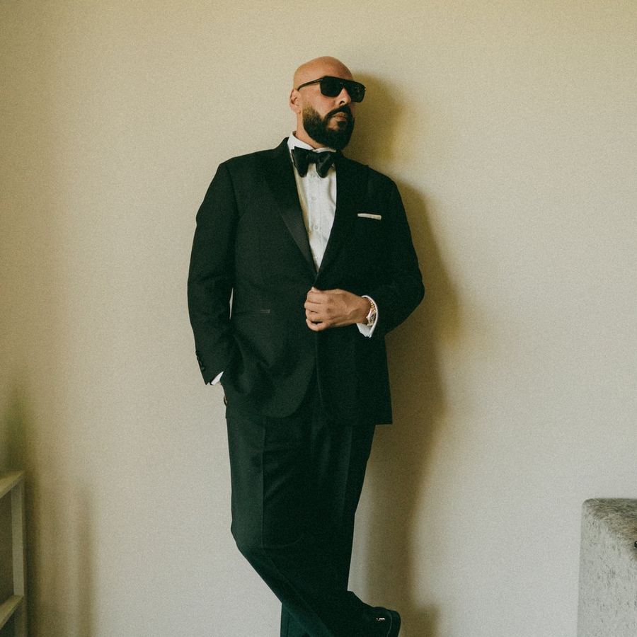 DJ Chonkx, destination wedding DJ, formal portrait